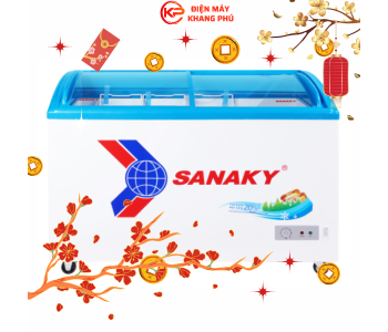Tủ Đông Mặt Kính Cong Sanaky 350lít VH-4899KB