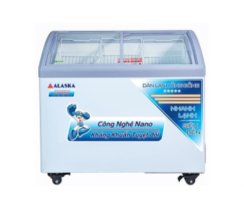 Tủ đông nắp kính cong Alaska 300 lít KC-210C
