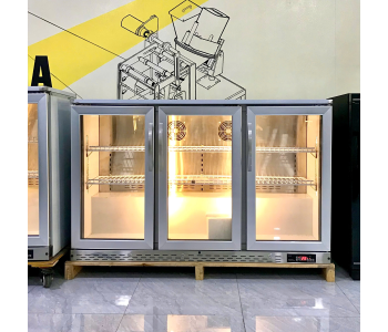 Tủ Mát Quầy Bar Lightcool 3 cửa kính LS-1350 293L INOX