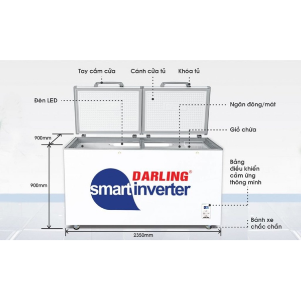 Tủ đông Darling Inverter 470 lít DMF-4799ASI